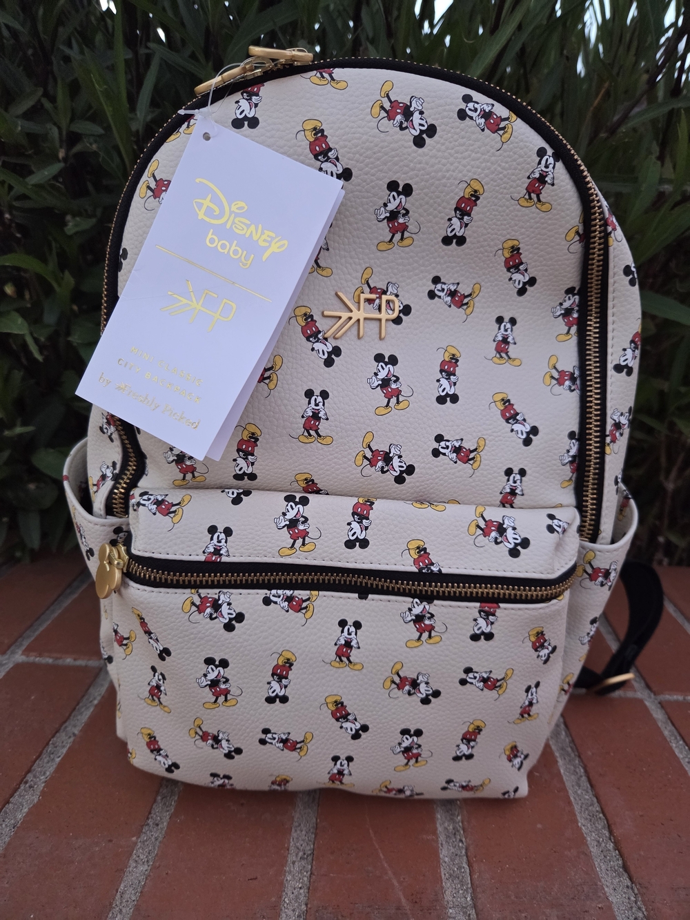 Disney Baby x RFP Mickey Mouse Cream Mini Backpack
